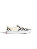 Chaussures de skateboard Vans Classic Slip-On (Checkerboard) Black/Wht, vue de coté