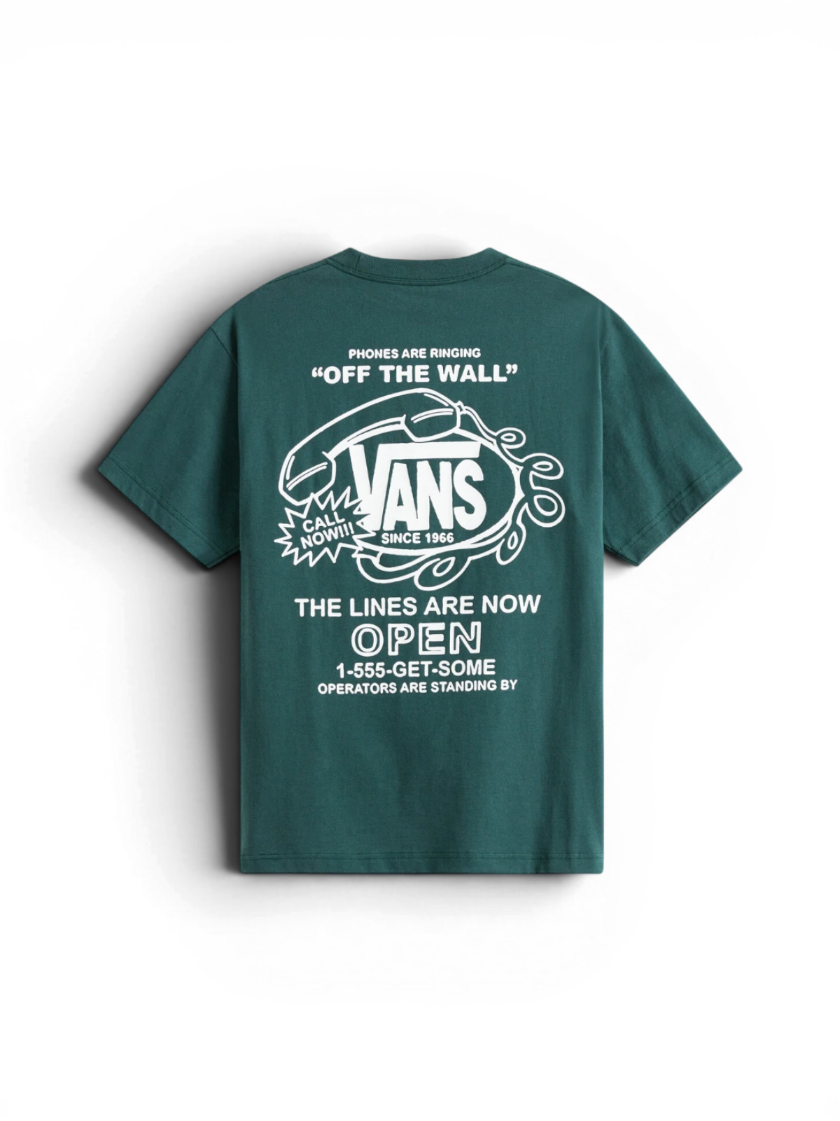 Teeshirts Vans Hot Lines Ss Tee Mystic Moss, vue arrière