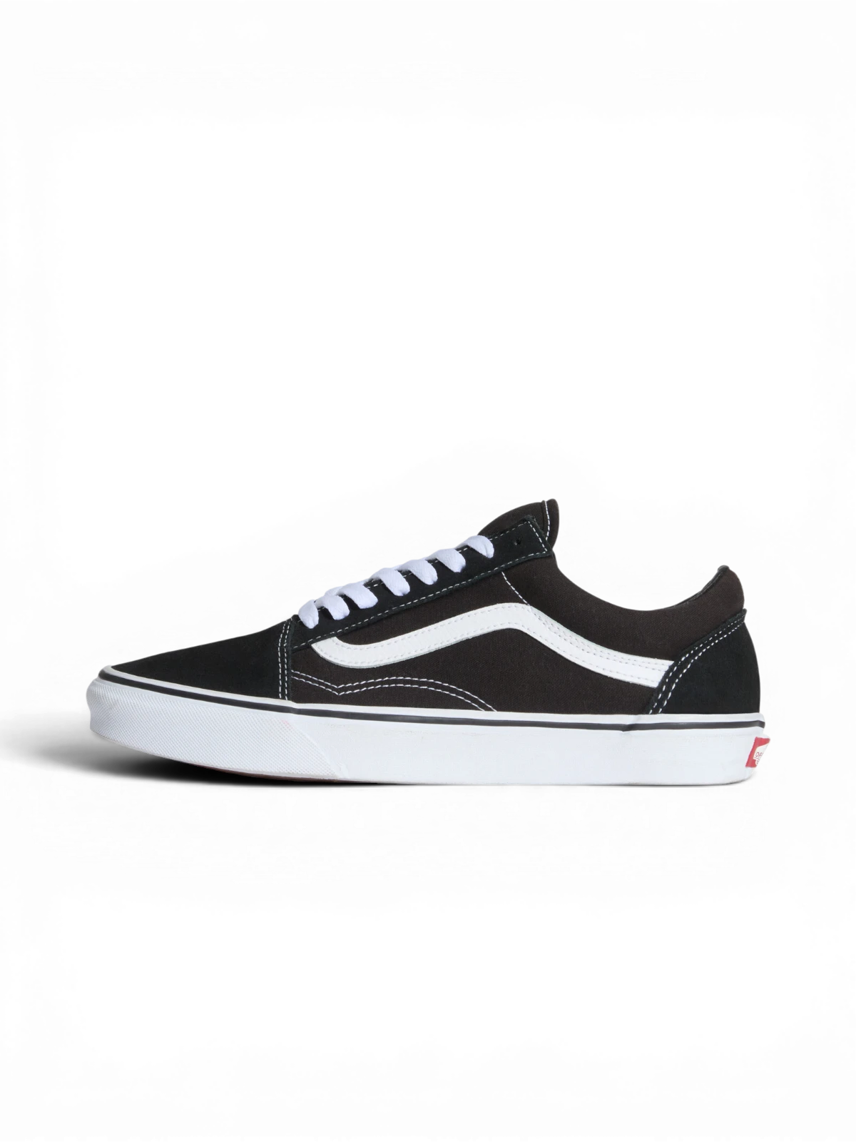 Chaussures de skateboard Vans Old Skool Black/White, vue pied gauche