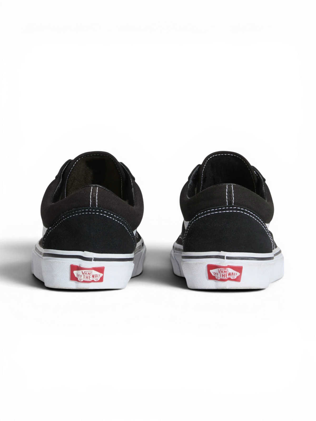 Chaussures de skateboard Vans Old Skool Black/White, vue de derrière
