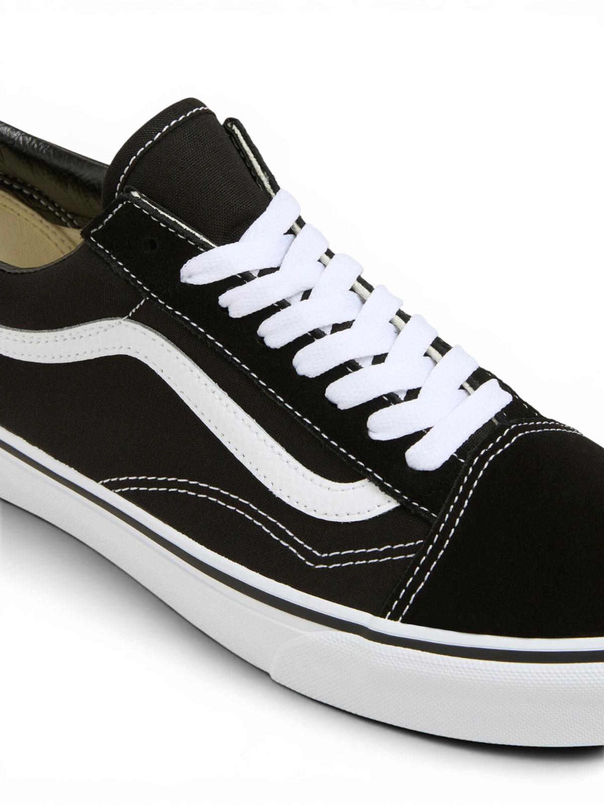 Chaussures de skateboard Vans Old Skool Black/White, vue détail
