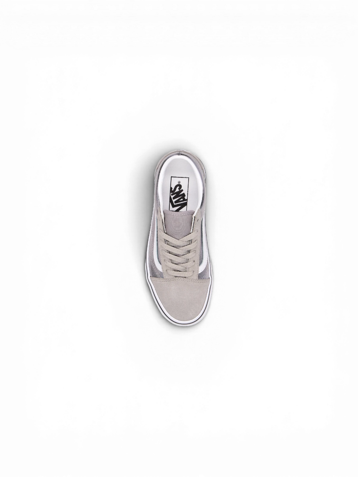 Chaussures de skateboard Vans Old Skool Silver, vue de dessus
