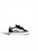 Vans Old Skool V - Black/Leopard - Chaussures de skateboard bebe
