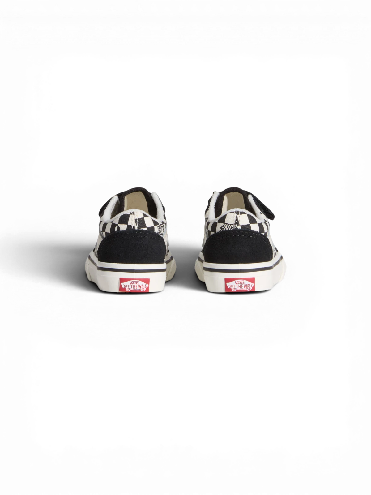 Chaussures de skateboard Vans Old Skool V Black/White, vue de derrière
