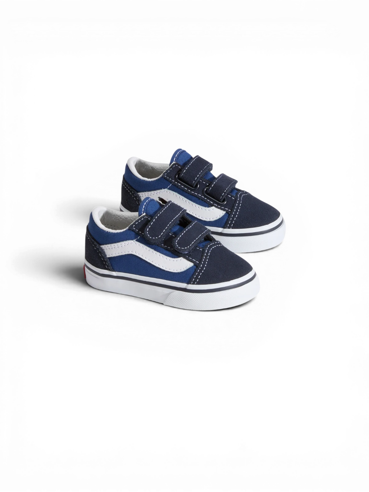 Chaussures de skateboard Vans Old Skool V Navy, vue de 3/4