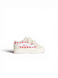 Chaussures de skateboard Vans Old Skool V Racing Red, vue de coté