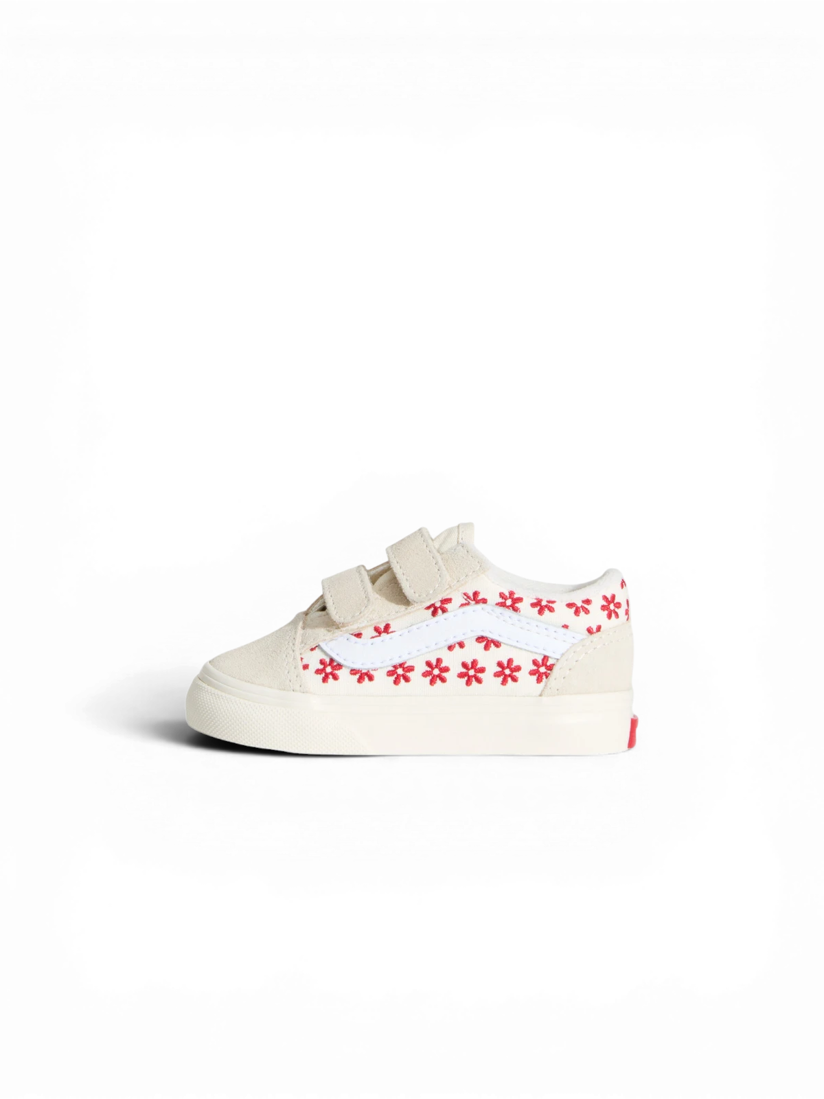 Chaussures de skateboard Vans Old Skool V Racing Red, vue pied gauche