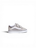 Chaussures de skateboard Vans Old Skool V Silver, vue de coté