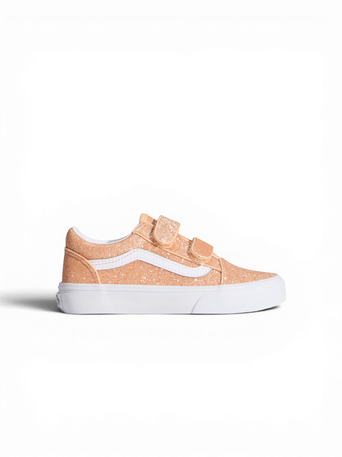 Chaussures de skateboard Vans Old Skool V Apricot Glow, vue de coté