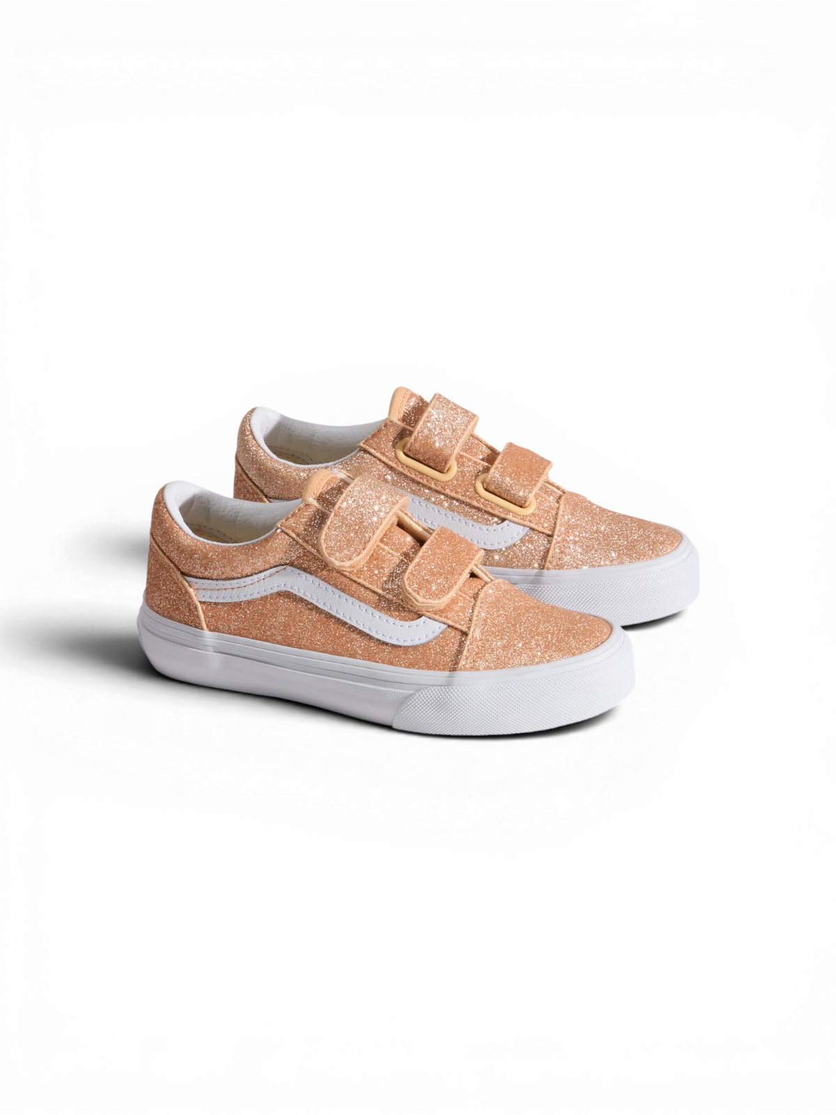 Chaussures de skateboard Vans Old Skool V Apricot Glow, vue de 3/4
