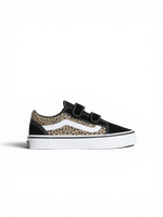 Vans Old Skool V - Black/Leopard - Chaussures de skateboard enfant