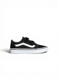 Chaussures de skateboard Vans Old Skool V Black/True White, vue de coté