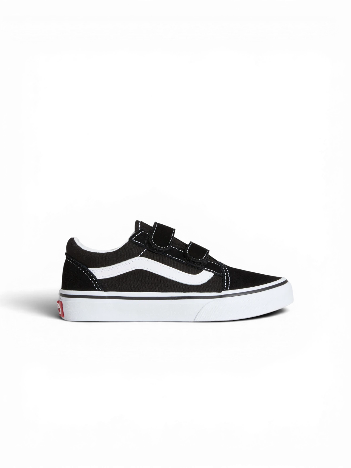 Chaussures de skateboard Vans Old Skool V Black/True White, vue de coté