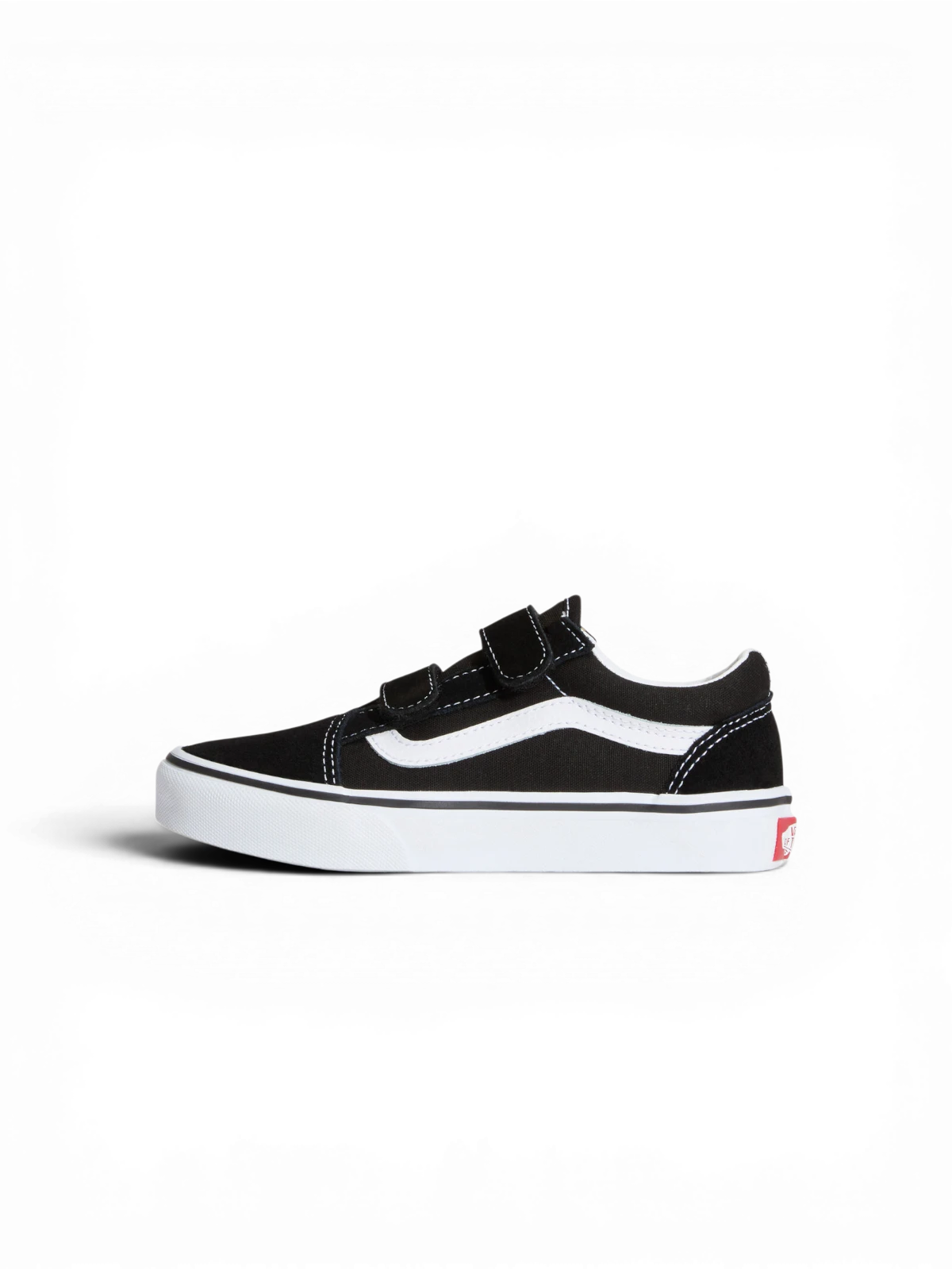 Chaussures de skateboard Vans Old Skool V Black/True White, vue pied gauche