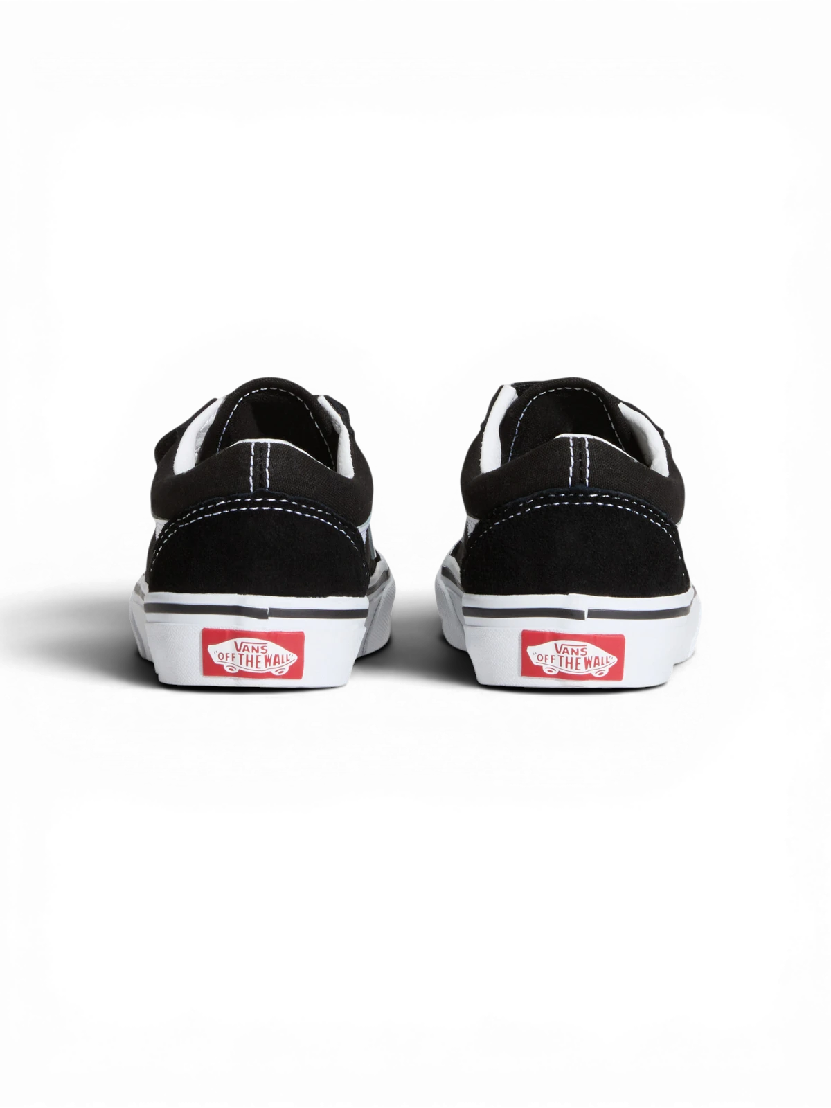 Chaussures de skateboard Vans Old Skool V Black/True White, vue de derrière