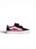 Chaussures de skateboard Vans Old Skool V Diva Pink, vue de coté
