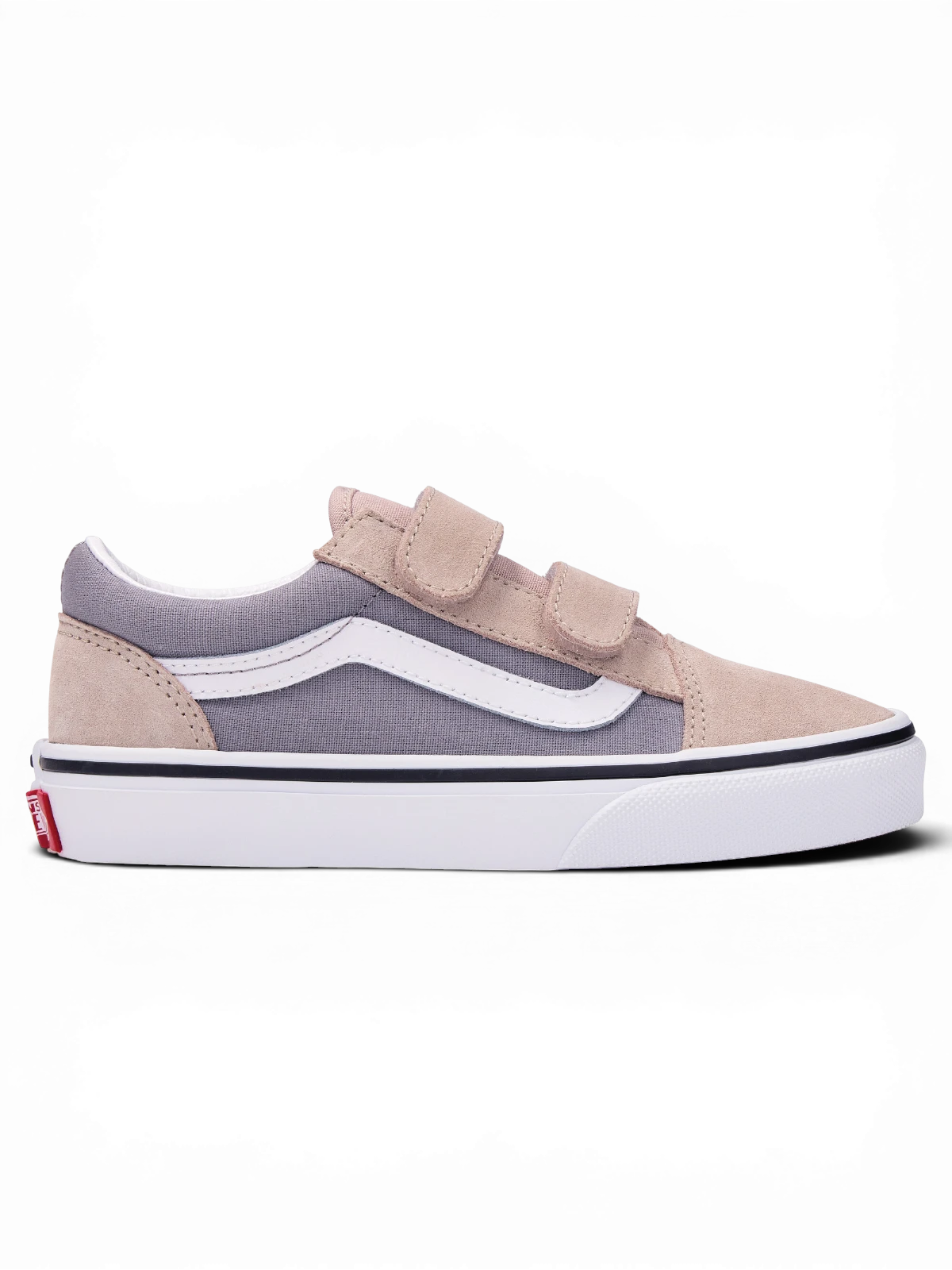 Chaussures de skateboard Vans Old Skool V Frost Gray, vue de coté