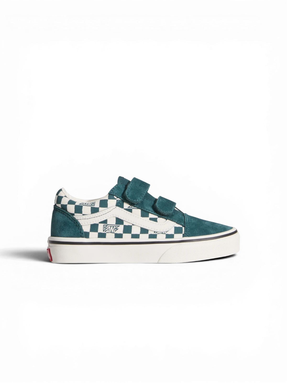 Chaussures de skateboard Vans Old Skool V Mystic Moss, vue de coté