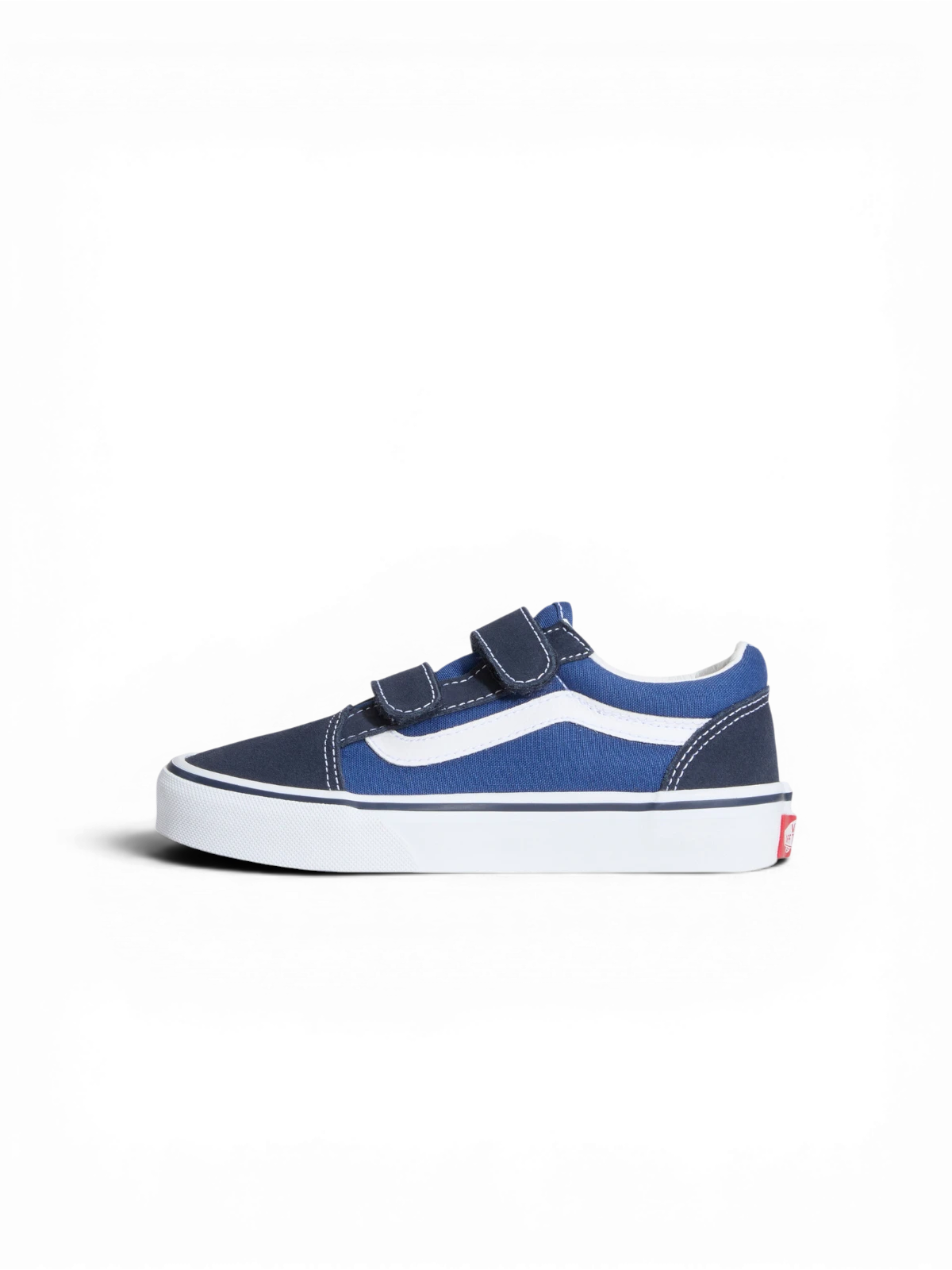 Chaussures de skateboard Vans Old Skool V Navy/True White, vue pied gauche