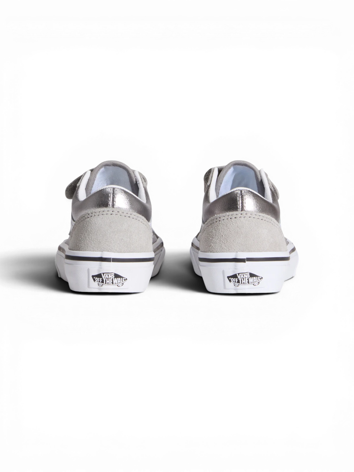 Chaussures de skateboard Vans Old Skool V Silver, vue de derrière