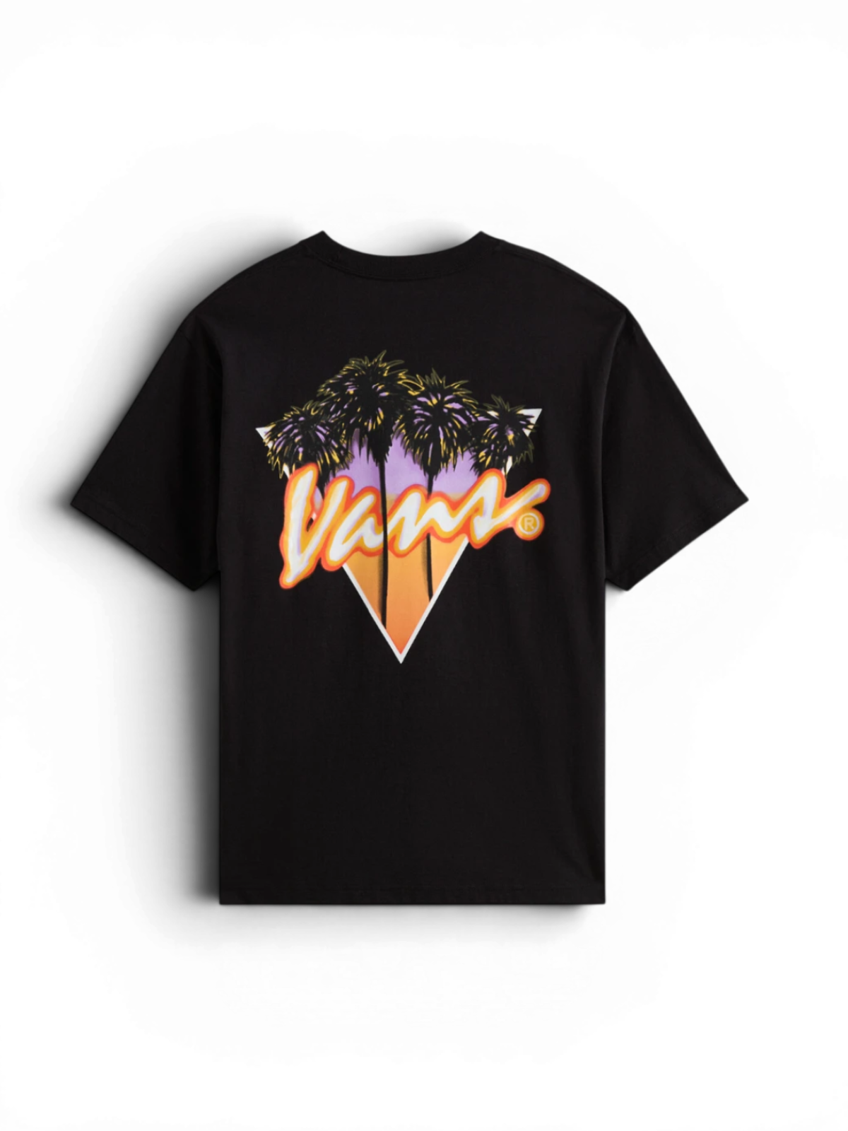 Teeshirts Vans Palm Drive Ss Tee Black, vue arrière