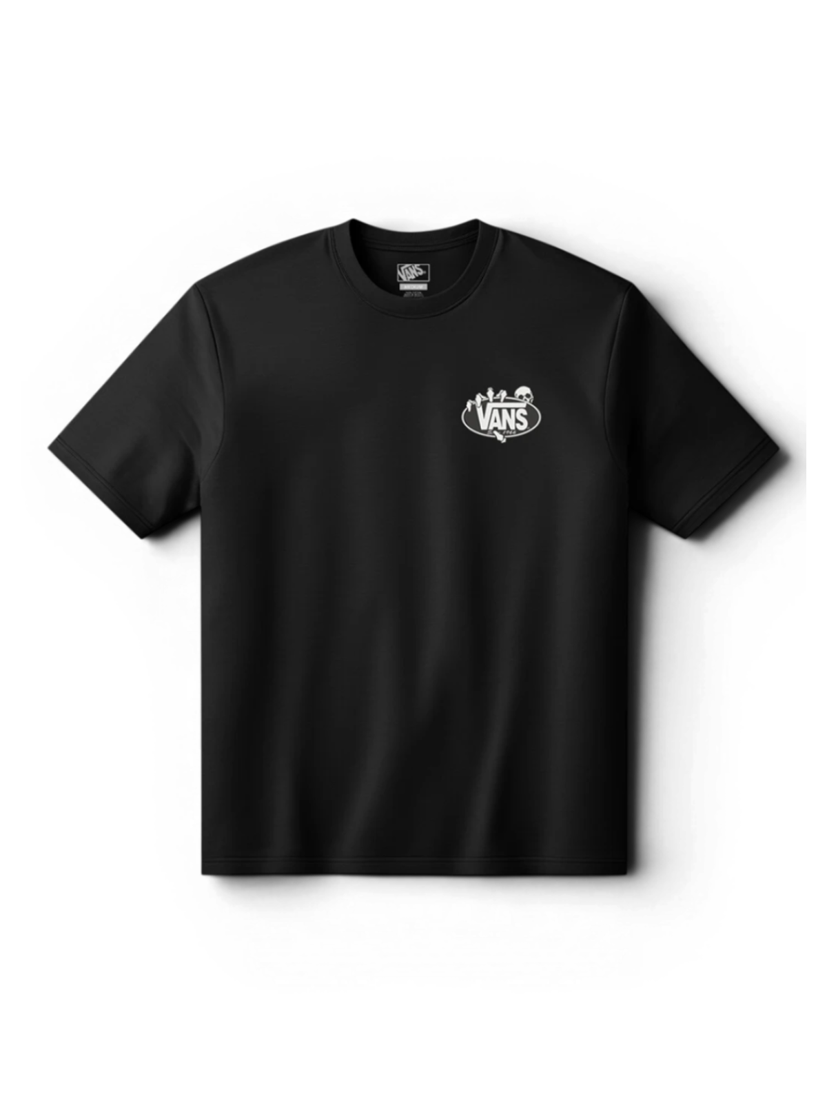 Teeshirts Vans Show Off Ss Tee Black, vue avant