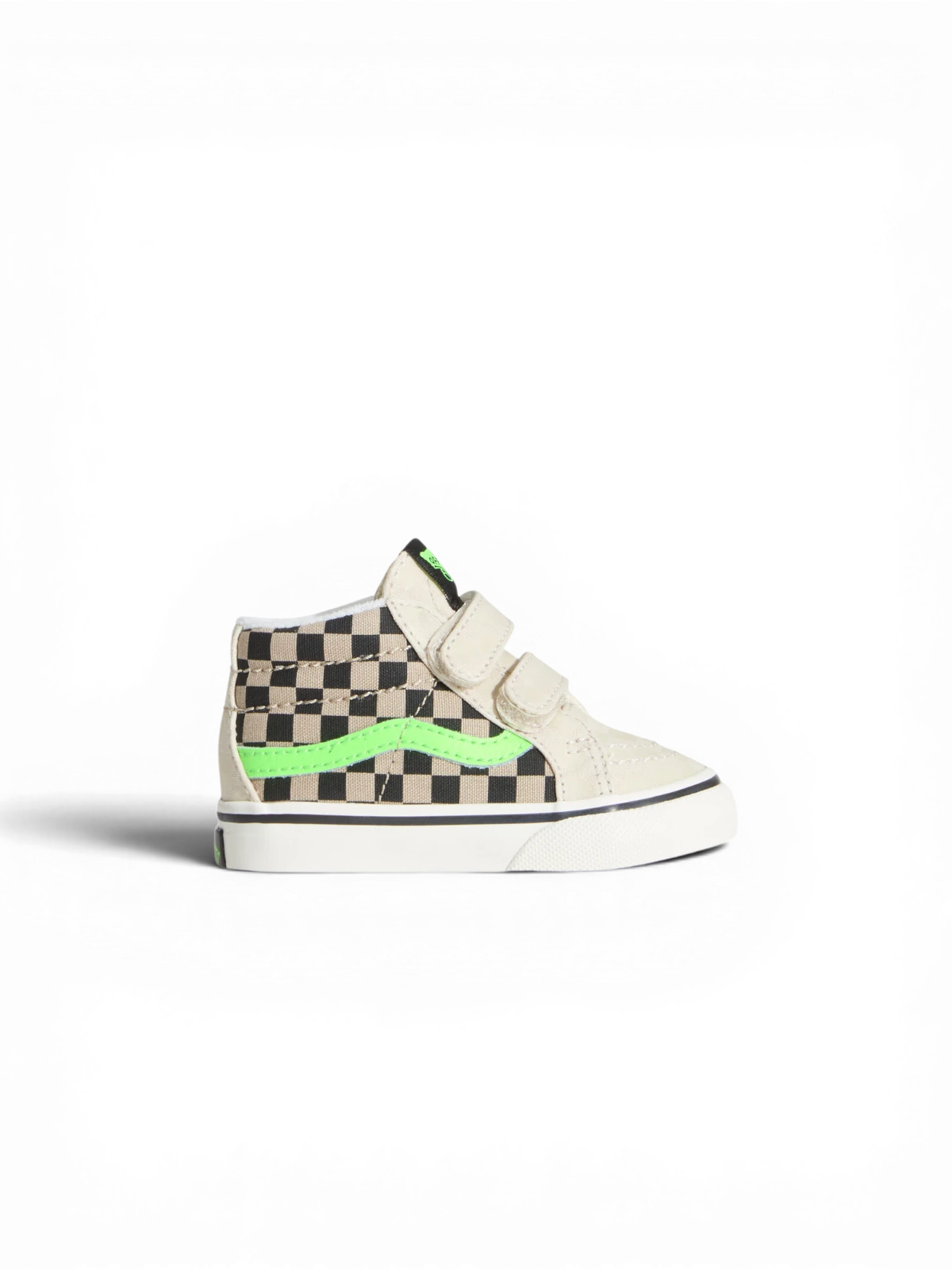 Chaussures de skateboard Vans Sk8-Mid Reissue V Taupe Mist, vue de coté