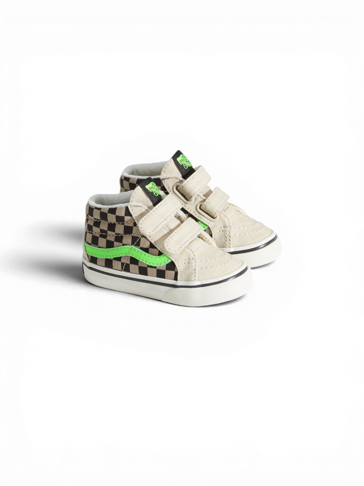 Chaussures de skateboard Vans Sk8-Mid Reissue V Taupe Mist, vue de 3/4