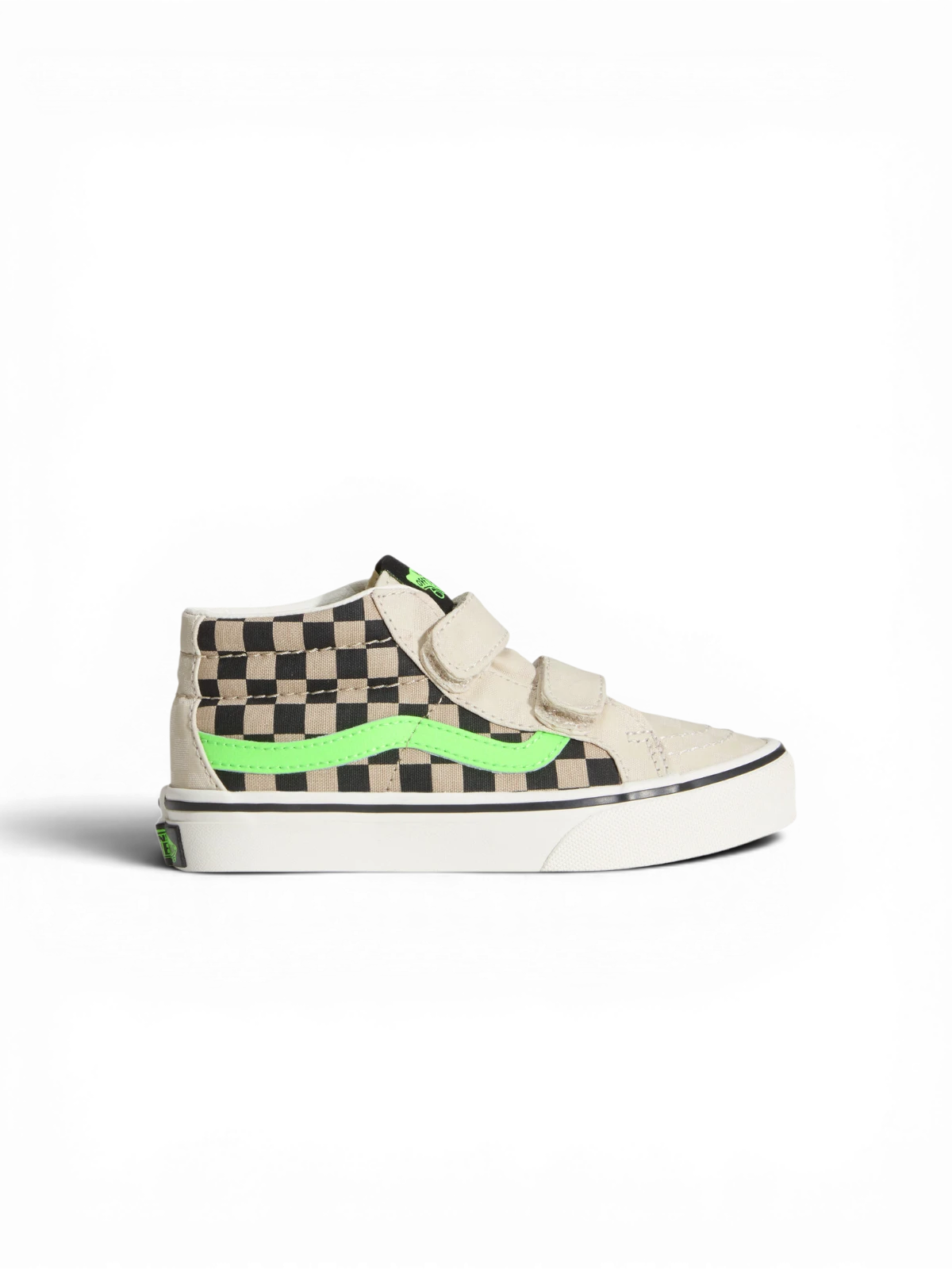 Chaussures de skateboard Vans Sk8-Mid Reissue V Taupe Mist, vue de coté