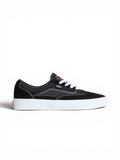 Chaussures de skateboard Vans Skate Curren Caples Black/White, vue de coté