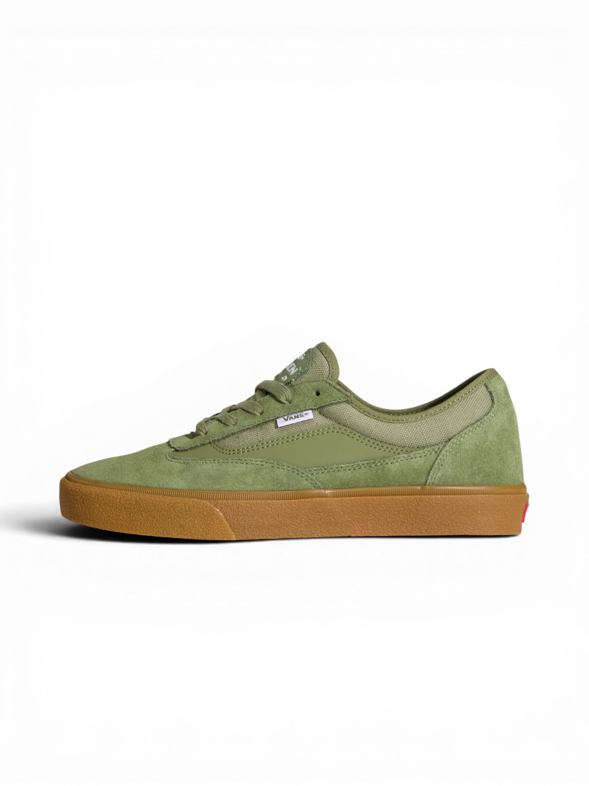 Chaussures de skateboard Vans Skate Curren Caples Green/Gum, vue pied gauche
