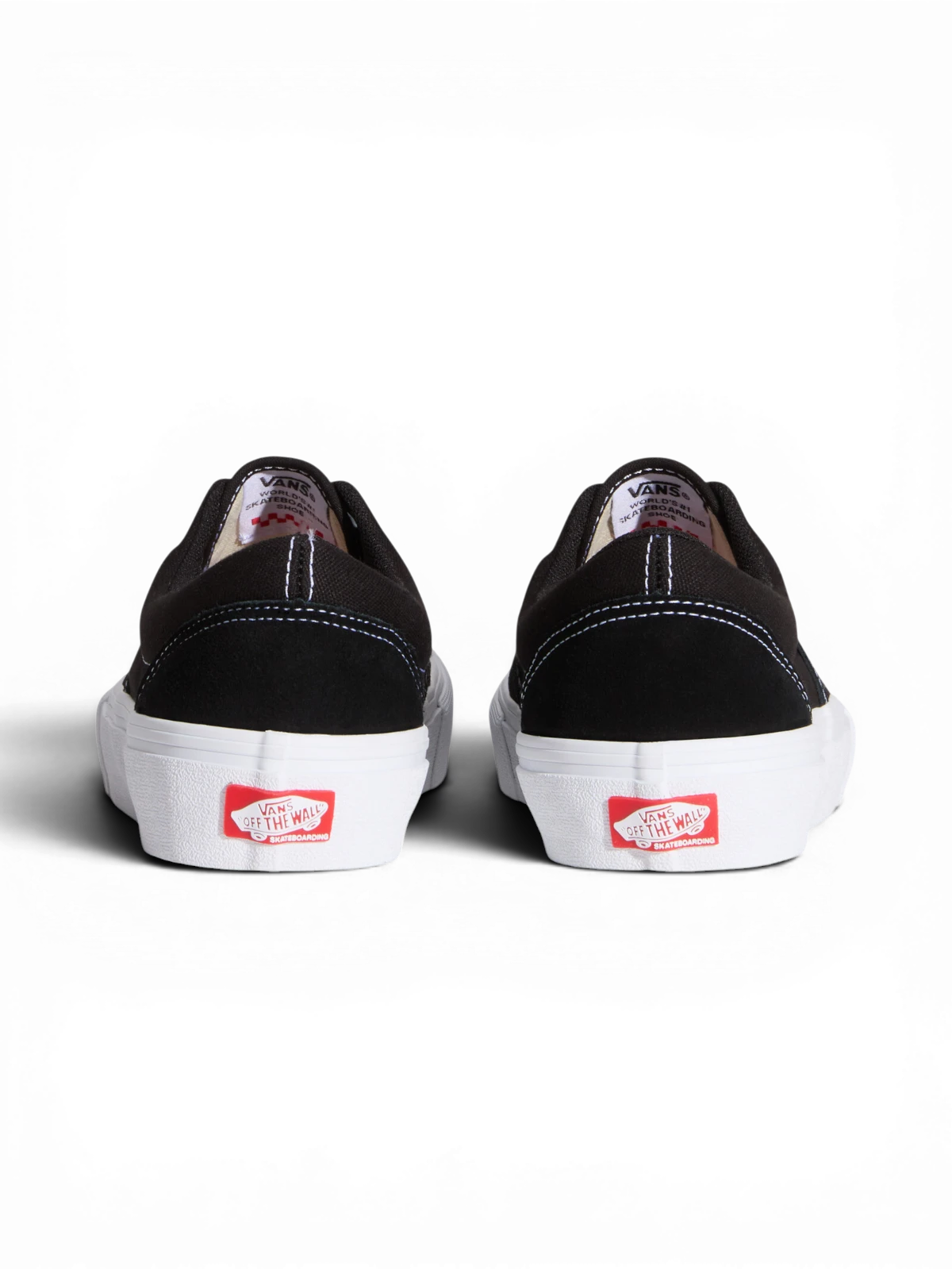 Chaussures de skateboard Vans Skate Era Black/White, vue de derrière