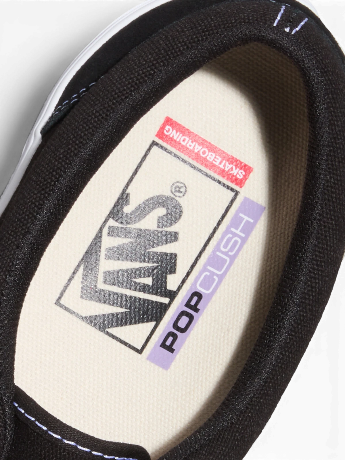 Chaussures de skateboard Vans Skate Era Black/White, vue détail