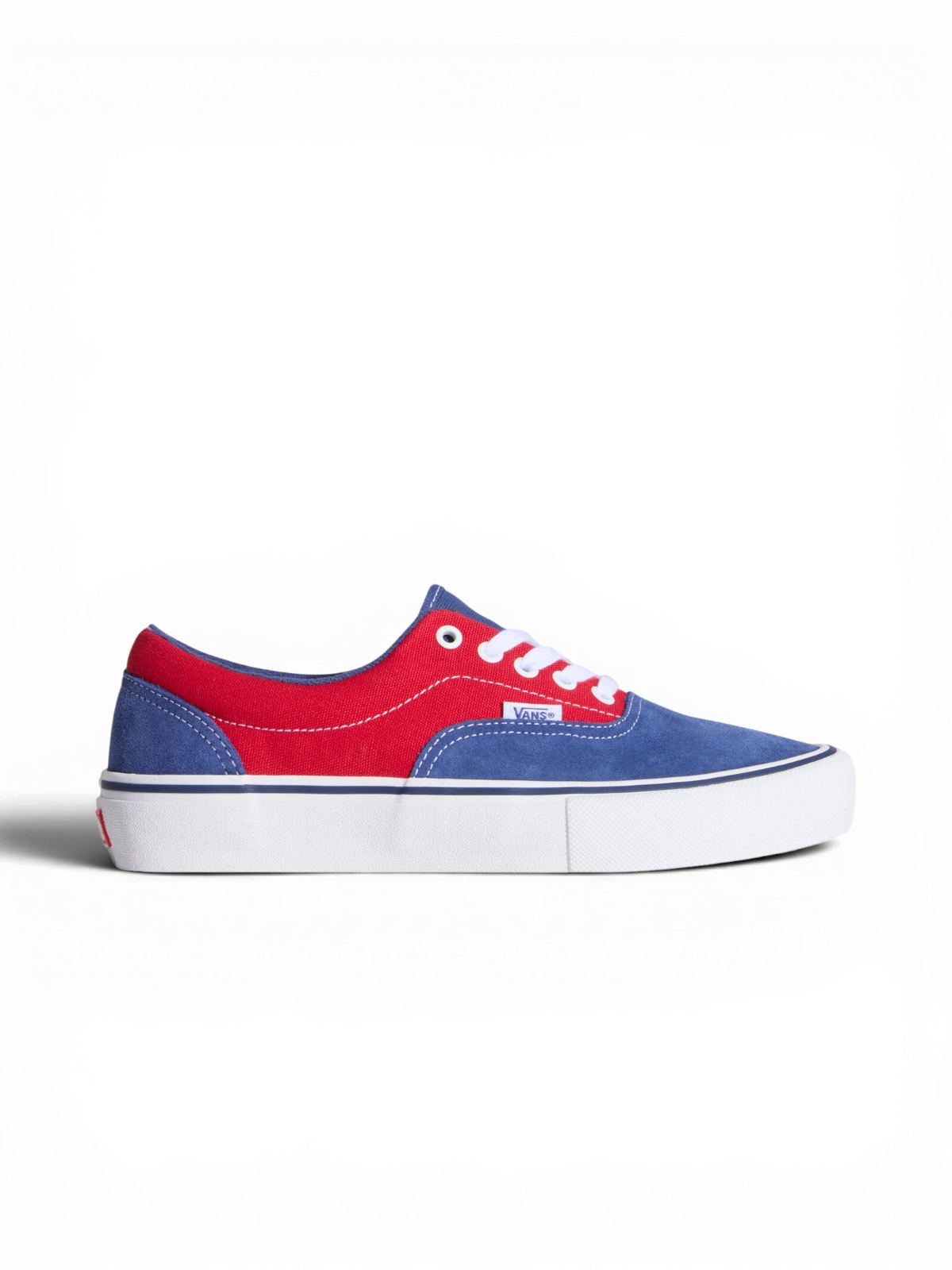 Chaussures de skateboard Vans Skate Era Blue/Red, vue de coté