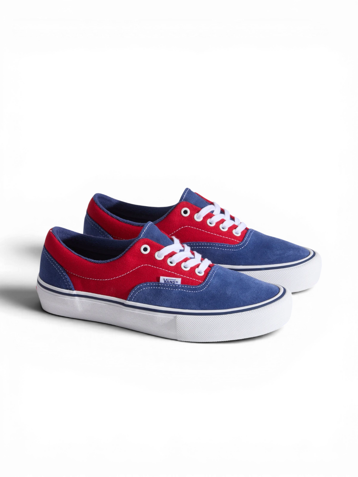 Chaussures de skateboard Vans Skate Era Blue/Red, vue de 3/4