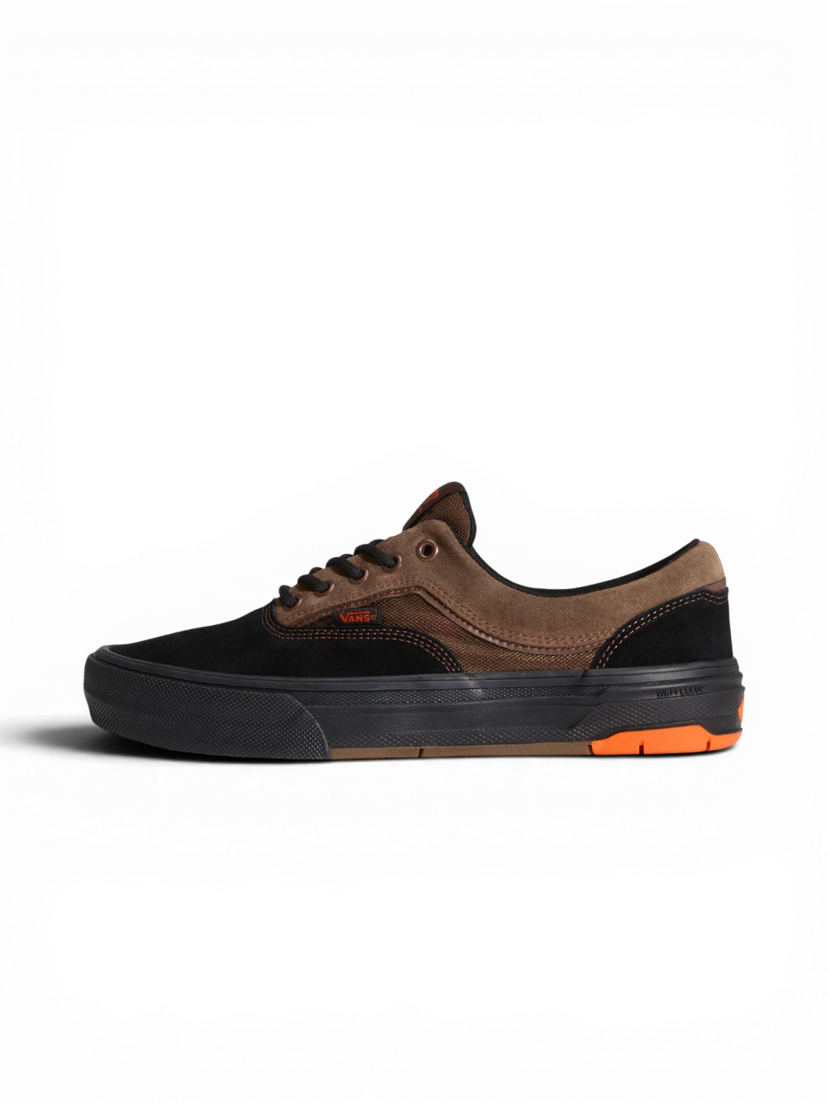 Chaussures de skateboard Vans Skate Era Wafflecup Black/Brown, vue pied gauche