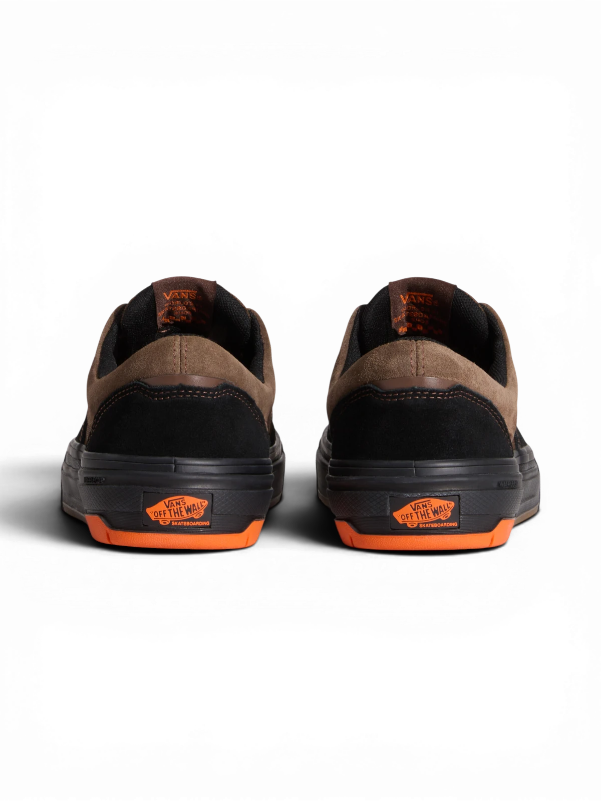 Chaussures de skateboard Vans Skate Era Wafflecup Black/Brown, vue de derrière
