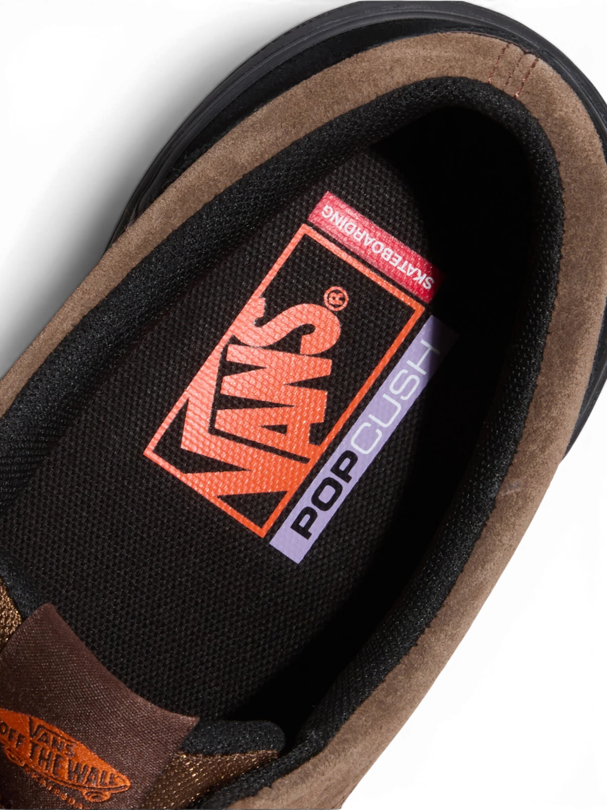 Chaussures de skateboard Vans Skate Era Wafflecup Black/Brown, vue détail