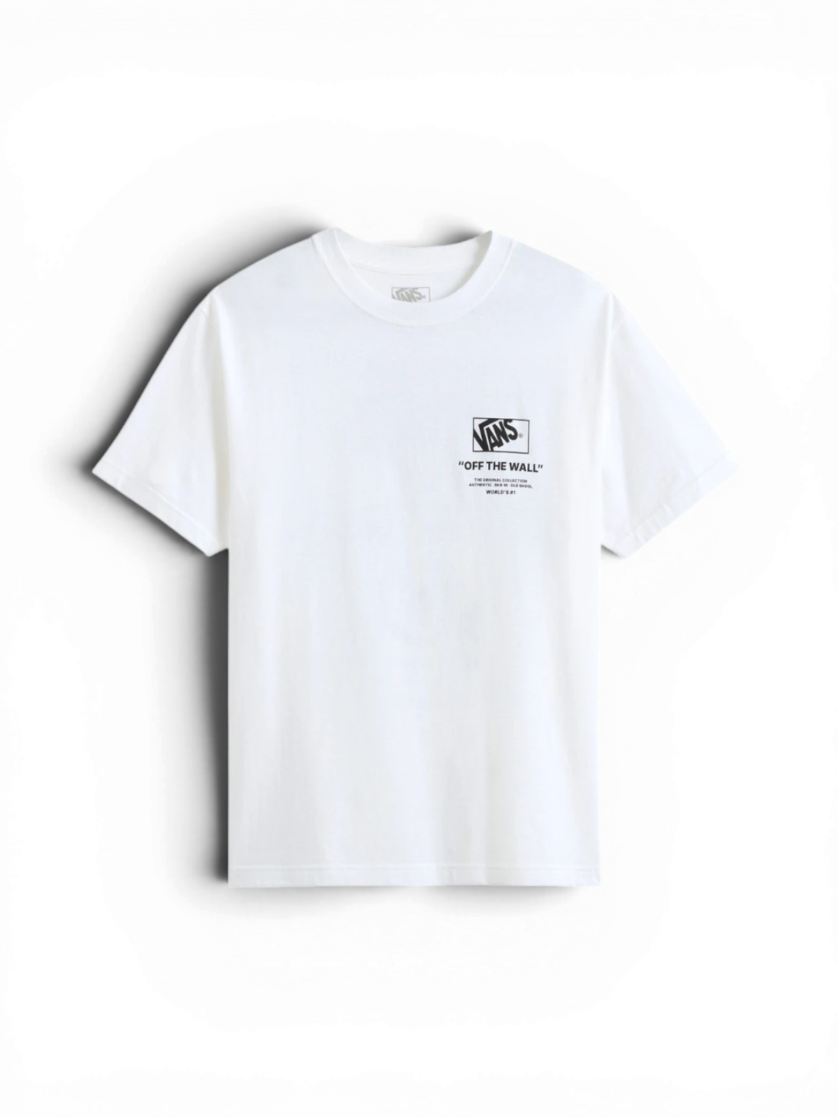 Teeshirts Vans Stacked Hi Ss Tee White, vue avant