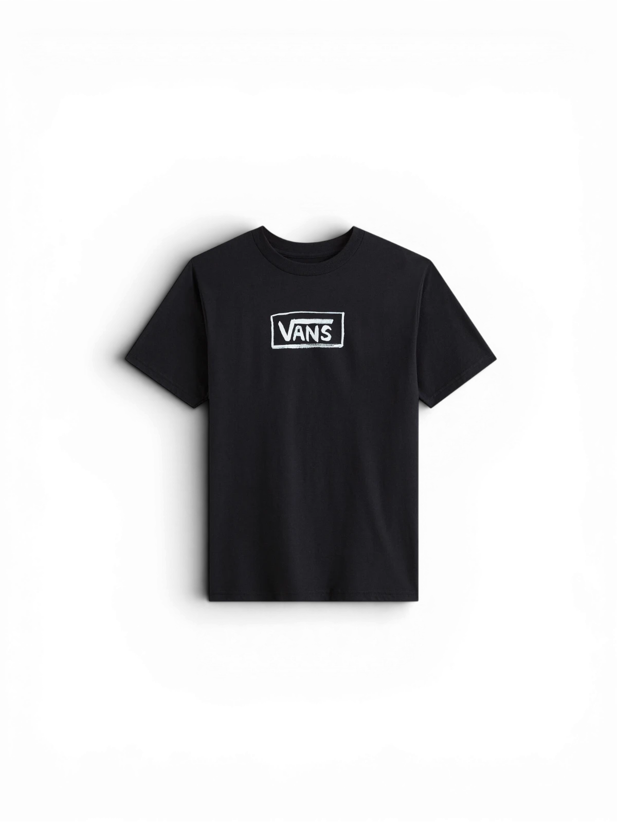 Teeshirts Vans Vans On Canvas Ss Black, vue avant