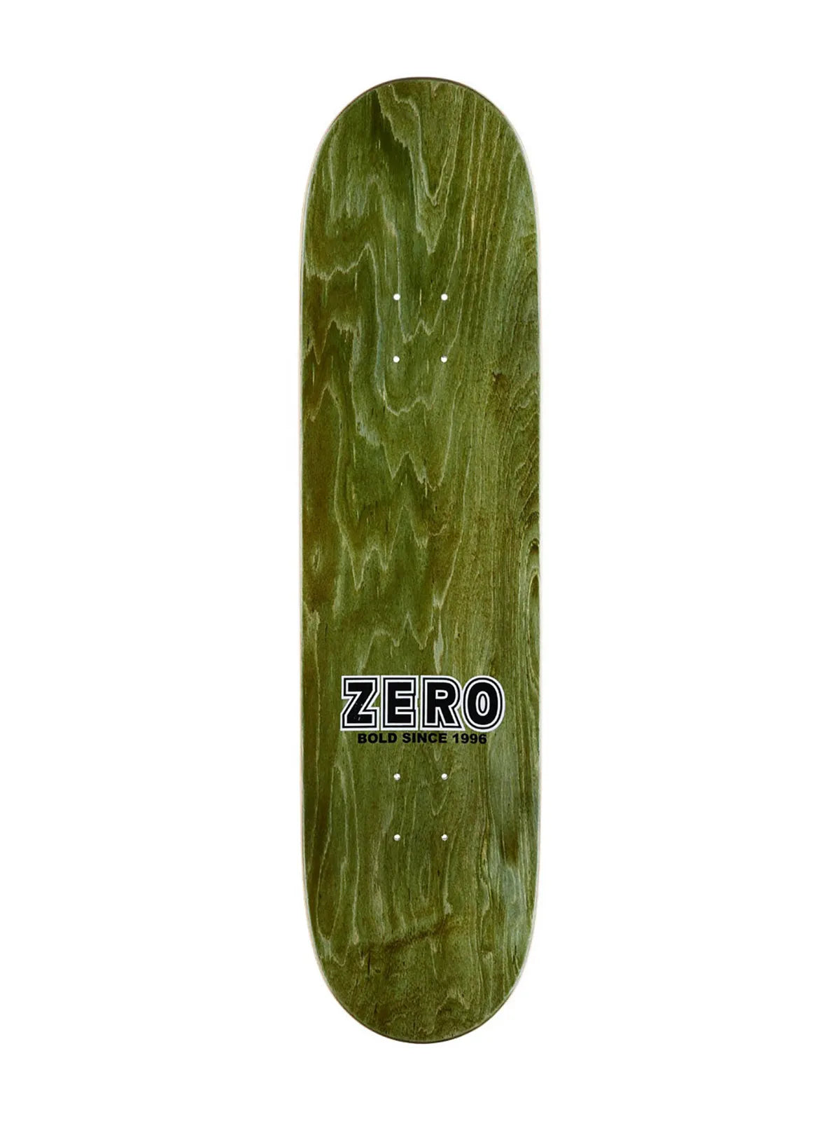 Planches de skate   Zero Deck Classic Bold Black White 8.25 X 31.9, vue de dessus